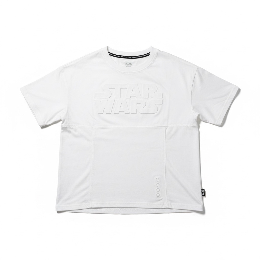 Star Wars Embossed Logo White T-Shirt | Disney Store Exclusive | Medium